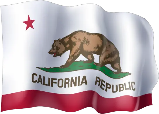 Waving Flag Of California New California Republic Flag Png California Flag Png