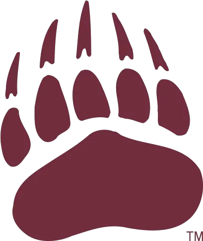Montana University Of Montana Grizzlies Png Paw Print Logo