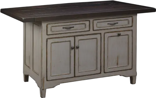 Lexington Island Base And Rough Sawn Top With Bread Board Amish Kitchen Island Png Island Transparent