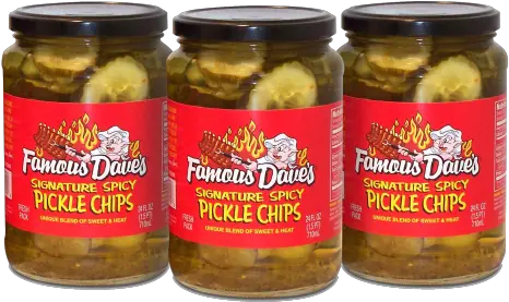 Famous Daveu0027s Products Signature Spicy Pickle Chips Famous Pickles Png Pickle Rick Face Png