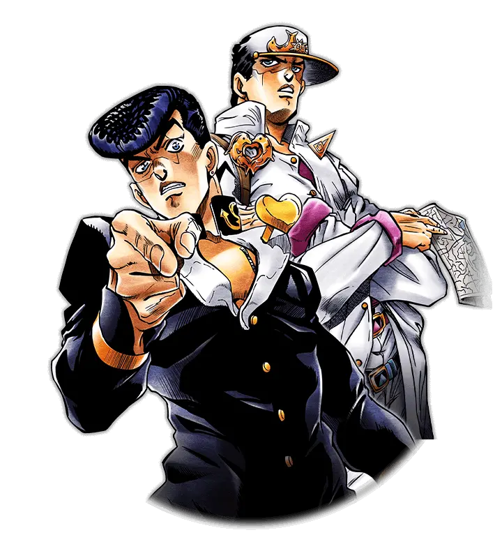 Download Hd Unit Josuke Higashikata And Jotaro Kujo Josuke Higashikata Png Jotaro Kujo Png