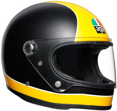 Helmet Black And Yellow Motorcycle Caschi Moto Agv Scrambler Png Pink And Black Icon Helmet
