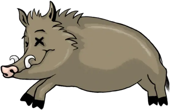 Warthog Clipart Cartoon Dead Wild Pig Clipart Png Wild Boar Clipart Dead Emoji Png