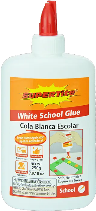 Ref 1026 White School Glue 250g Comb Cap Bottle Supertite Cola Supertite Png Glue Png