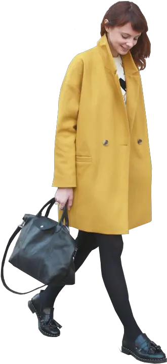 Trench Coat Png Cutout Women Yellow Coat People For Walking People For Photoshop People Walking Png png