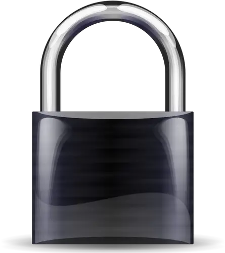 Vector Image Of Locked Padlock Public Domain Vectors Padlock Black Png Padlock Icon Vector