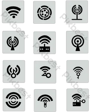 Set Of Houses Icon Sign Symbols Graphic Elements Png Zodiac Number Icon Sets