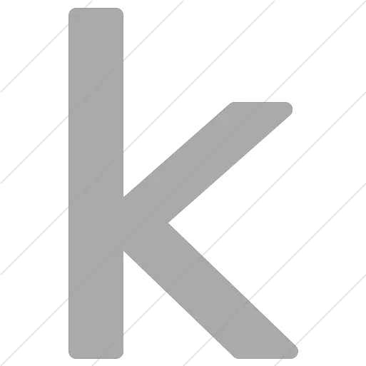 Iconsetc Simple Gray Alphanumerics Lowercase Letter K Icon Vertical Png Letter K Icon
