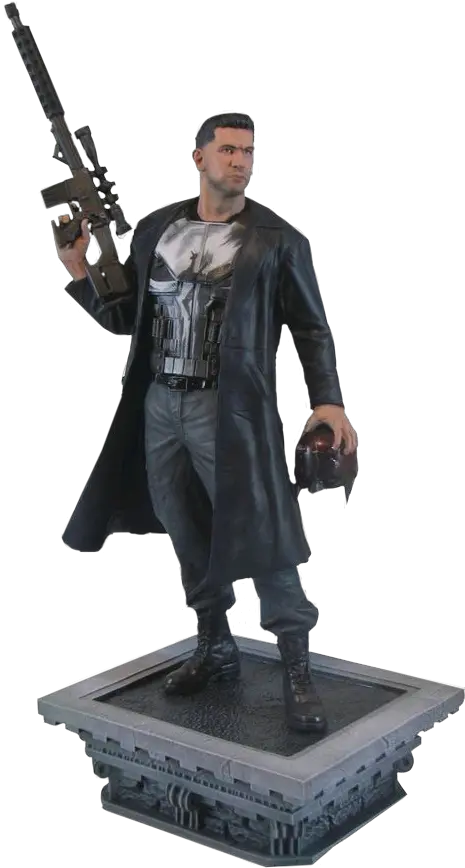 Download The Punisher Scale Hot Marvel Gallery Punisher Statue Png Punisher Netflix Logo