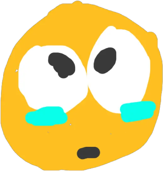 That One Badly Drawn Crying Emoji Layer Clip Art Png Crying Emoji Png