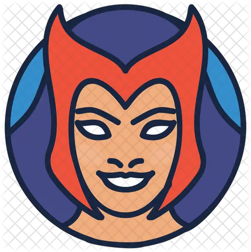 Scarlet Witch Icon Illustration Png Scarlet Witch Transparent