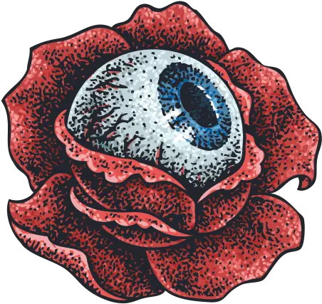 Printed Vinyl Third Eye Eye In Rose Art Png Third Eye Png