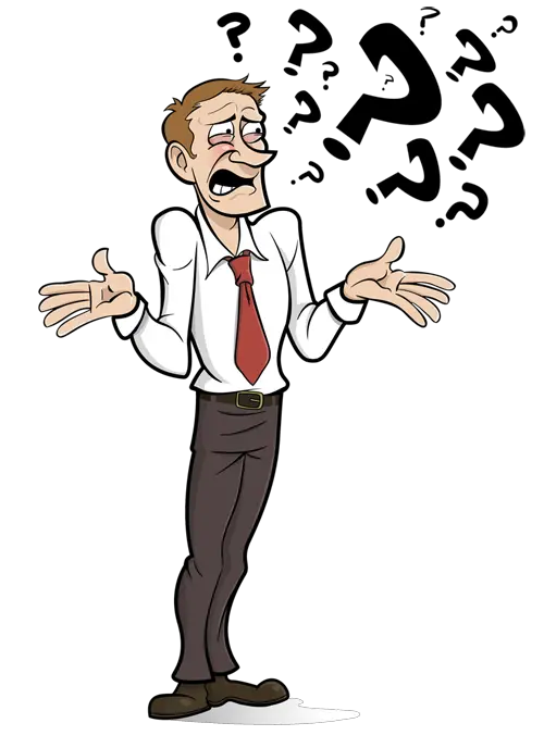 Download Confused Man Cartoon Confused Cartoon Person Transparent Png Confused Person Png