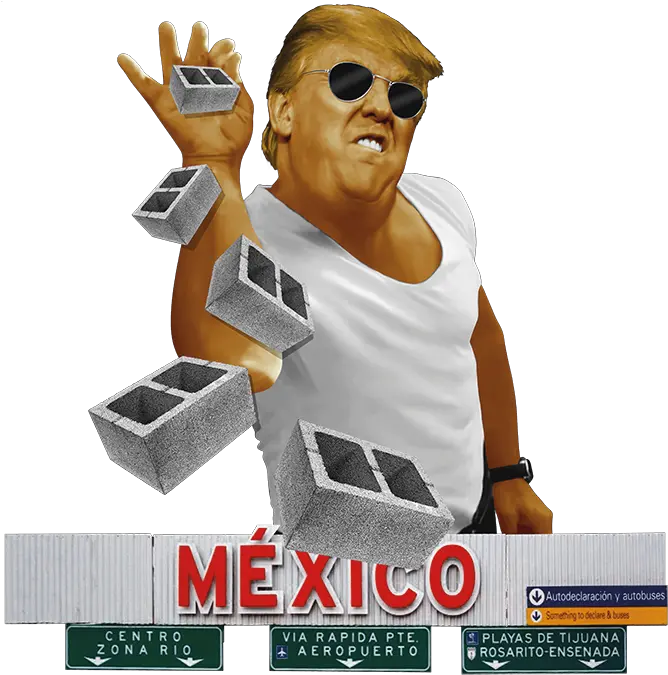 Trump Build The Wall Salt Bae Mexico French Fries Png Salt Bae Png