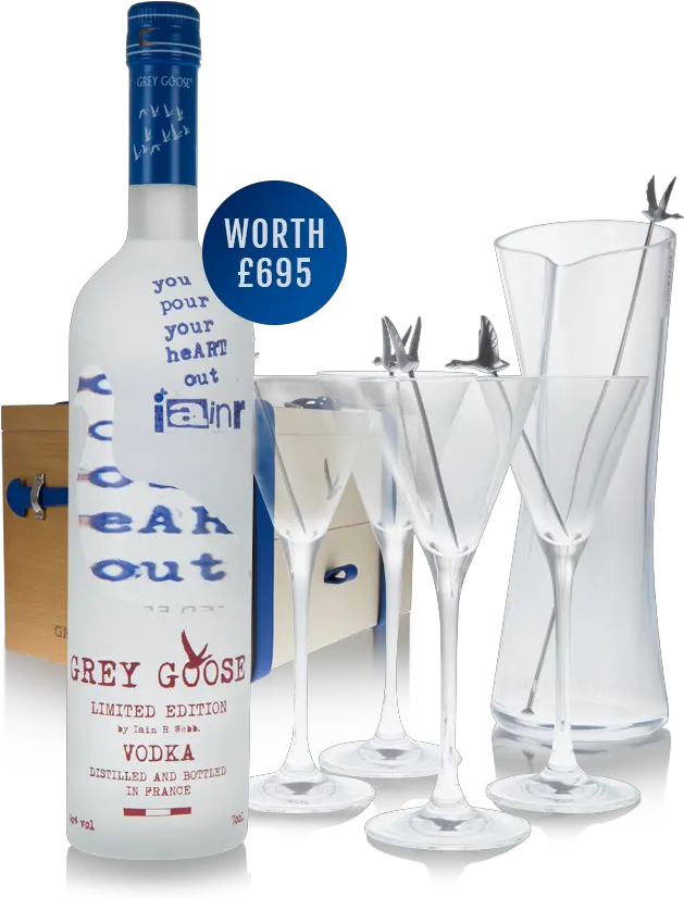 Win A Grey Goose Les Visionnaires Martini Set Worth 695 Vodka Png Grey Goose Png