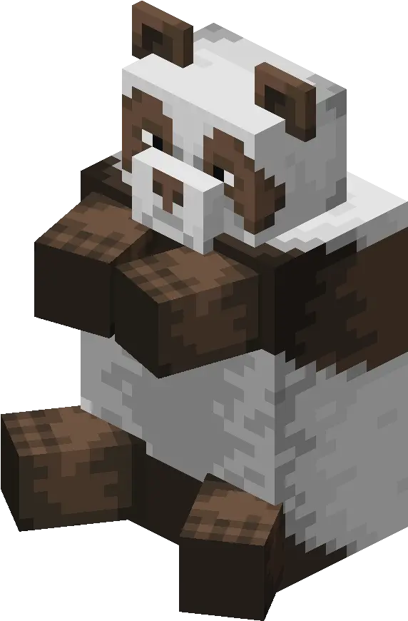 Sitting Brown Pandapng Minecraft Wiki Minecraft Panda Panda Png