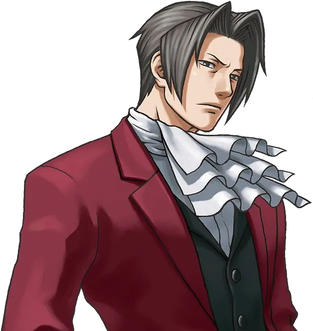 Phoenix Wright Objection Png Whou0027s That Handsome Ruffled Miles Edgeworth Phoenix Wright Png