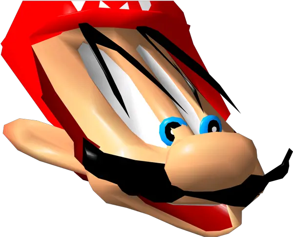 Corrupted Mario 64 Face Transparent Mario 64 Face Stretch Png Mario Face Png