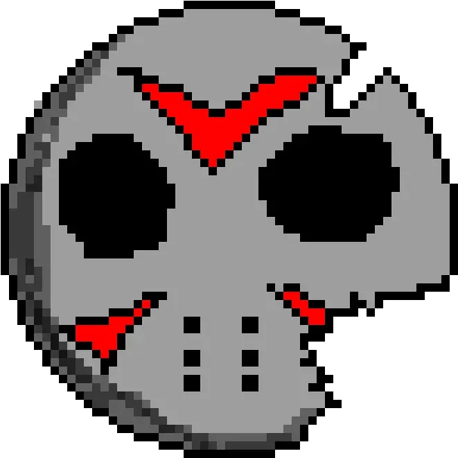 Pixilart Jason Mask Part 7 By Anonymous Explode Geometry Dash Gif Png Jason Mask Png