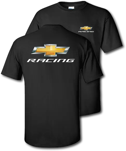 Chevy Racing Gold Bowtie Black T Png