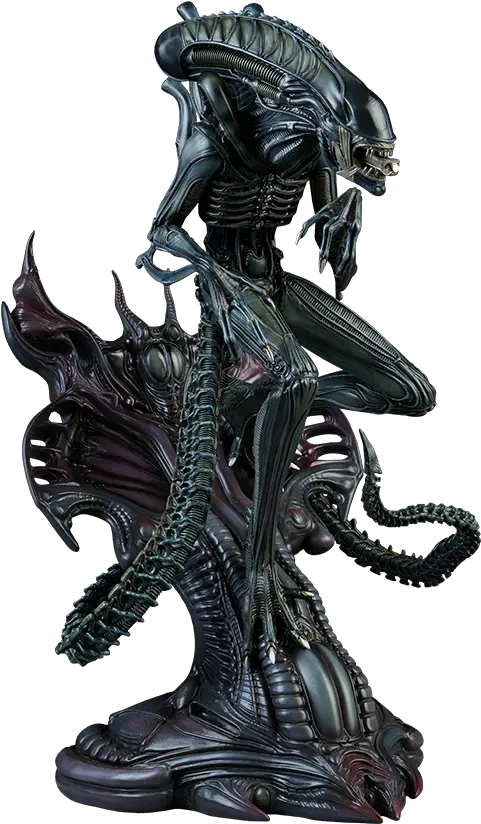 Alien Warrior Statue Sideshow Collectibles Aliens Alien Warrior Statue Png Xenomorph Png