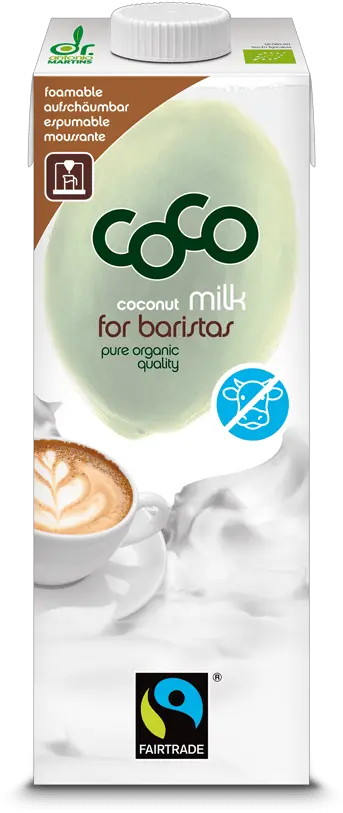 Coconut Milk For Baristas 1000ml Coco By Dr Antonio Coconut Milk For Baristas Png Milk Transparent