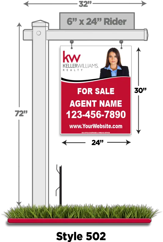 Keller Williams 24 X 30 Hanging Sign U2013 Style 502 Png