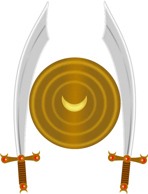Scimitar Swords And Shield Clipart Free Download Clip Art Png Sword And Shield Png