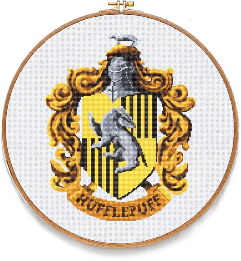 Download Gryffindor Hufflepuff Hufflepuff Crest Cross Hufflepuff Png Transparent Gryffindor Logo Png