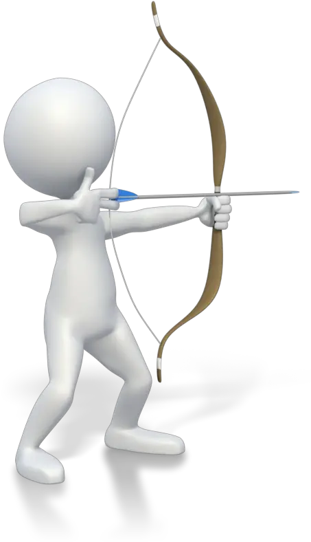 3d Stickman Png I Got This Stick Figure With Weapon Bow And Arrow Clip Art Stickman Png