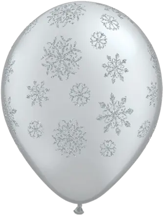 12 Snowflake And Circle Quick Link Blue Silver X50 Balloons Png Silver Snowflake Png