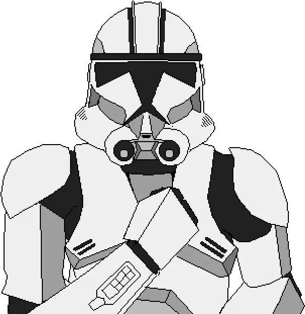 Pixilart Clone Trooper Fan Art By Darthugly Fictional Character Png Clone Trooper Png