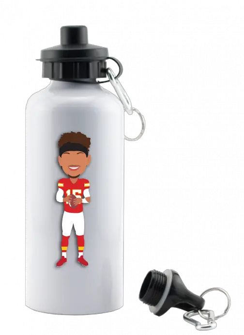 Patrick Mahomes Kansas City Aluminium Blank Water Bottle Mockup Png Patrick Mahomes Png