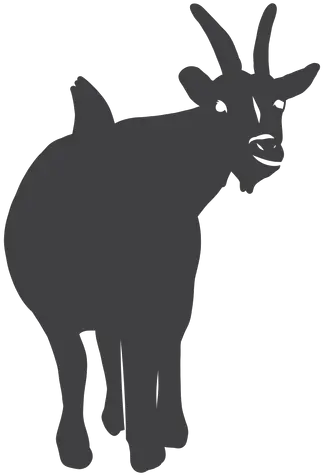 Goat Tail Hoof Horn Silhouette Animal Figure Png Goat Horns Png