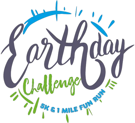 Earth Day Challenge Calligraphy Png Earth Day Logo