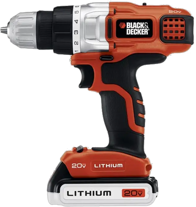 Black U0026 Decker Ldx120c Cordless Drill Review Cordless Drill Black And Decker Png Drill Png