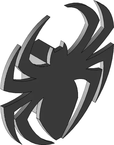 Spiderman Logo 3d Cad Model Library Grabcad Emblem Png Spiderman Logo Transparent