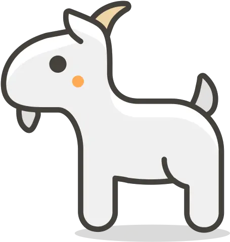 Goat Emoji Icon Of Colored Outline Ikon Kambing Png Goat Emoji Png