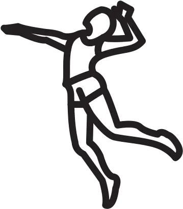 Volleyball Player Free Icon Of Selman Icons Figure Drawing Png Volleyball Player Png
