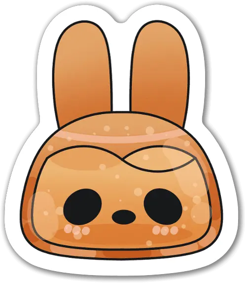 Die Cut Bunny U2013 Stickerapp Shop Happy Png Kawaii Bunny Icon