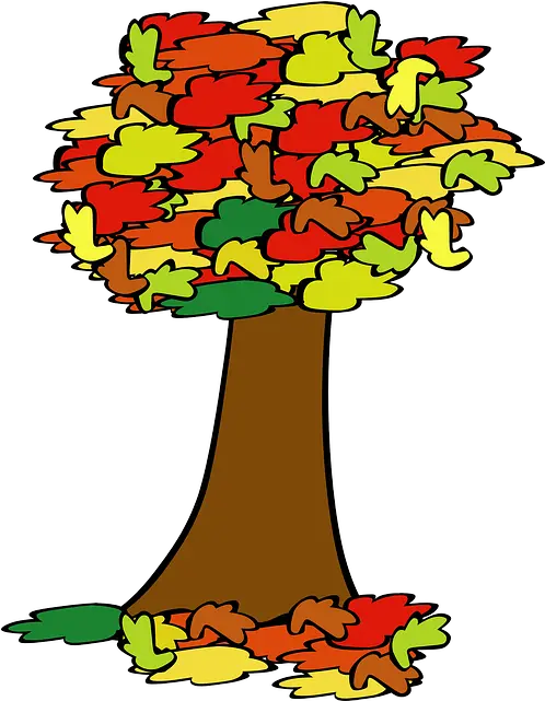 Coloured Acorn Cartoon Trees Plant Png Fall