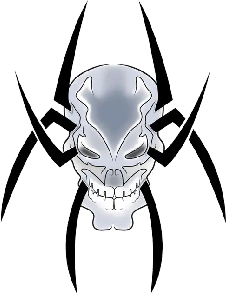 Spider Web Tattoo Skull Hd Png Transparent Background Spider Skull Tattoo Png