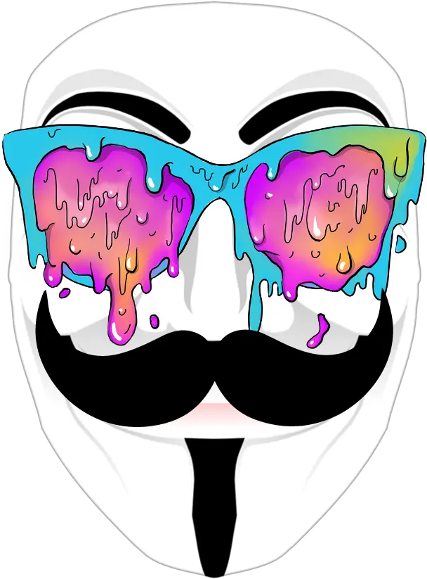 Colorful Colorsplash Popart Anonymous Pop Art Art Sticker Png Anonymous Mask Png