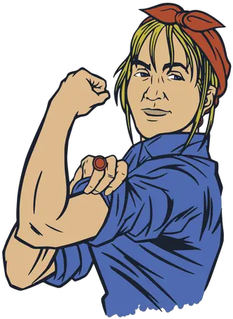 Modern Rosie Riveter Comic Fist Png Rosie The Riveter Icon