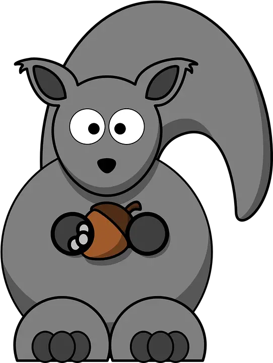 Squirrel Rodent Gray Free Vector Graphic On Pixabay Grey Squirrel Clip Art Png Squirrel Transparent Background