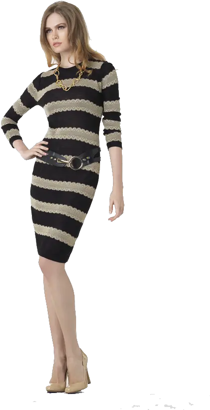 Striped Dress Transparent Background Fashion Models Background Transparent Png Dress Transparent Background