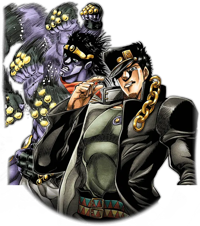 Ssr Jotaro Kujo The One Whou0027ll Be Judge Is My Stand Jotaro Kujo With Stand Png Stand Png