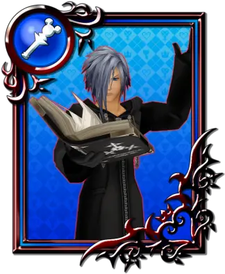 Zexion Card Khux Wiki Png Kingdom Hearts Sora Icon