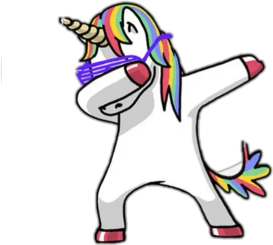 Ui Ex Unicorn Dabbing Transparent Png Dab Transparent Background