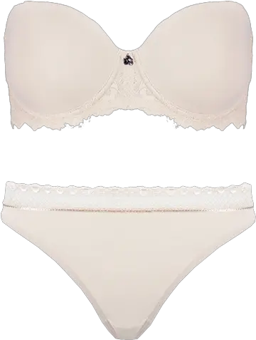 Strapless Thong Set Cafe Latte Setv06 2084cafelattethong Panties Png Thong Png